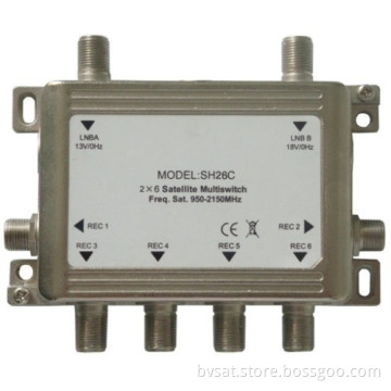 Zinc Die Housing Stand-alone Dish Tv Accessory 2x4 Sat Multiswitch 